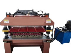 Double layer 5V roof sheet and corrugated sheets forming machine for Chile market