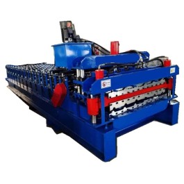 Double layer roof sheet machine for q tiles and ibr roof tile