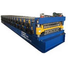 Double layer roofing sheet machines