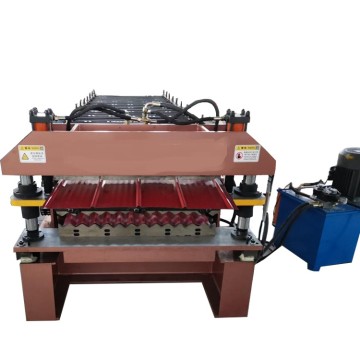 Double layer 5V roof sheet and corrugated sheets forming machine for Chile market