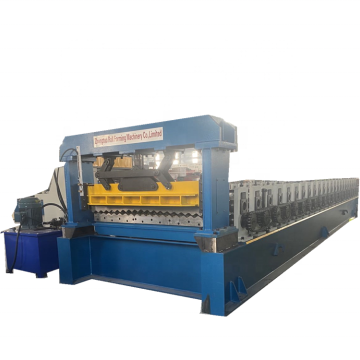 1220/ 1450 mm cladding corrugated roofing sheet tile making machine for India market 