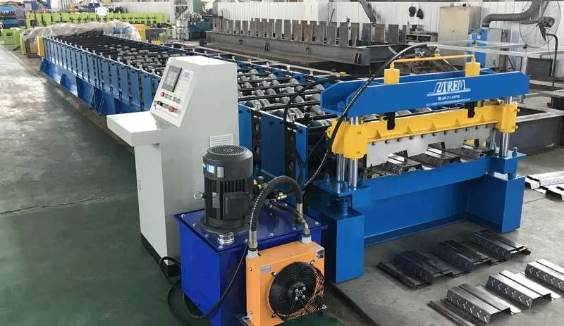 metal floor deck making machine