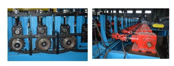 chain drive and gearbox drive