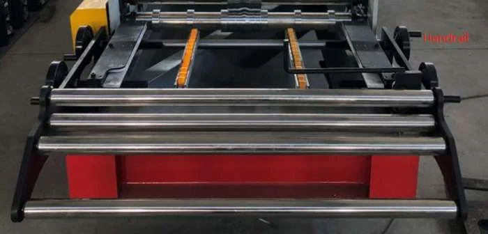 Guide feeding device with leveling and cutting