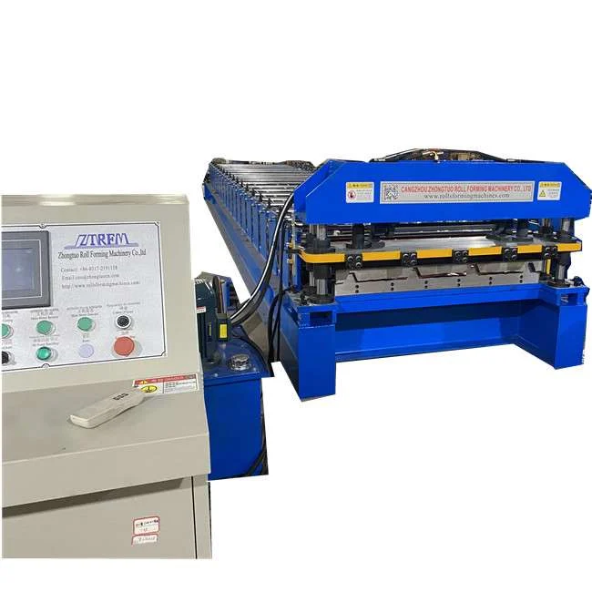 TR4 TR5 TR6 Trapezoid Profile Roll Forming Machine For Peru TR4 TR5 TR6 Trapezoid Profile Roll Forming Machine For Peru