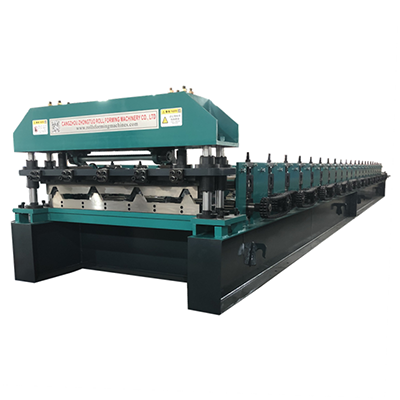 Trapezoidal roofing sheet roll forming machine