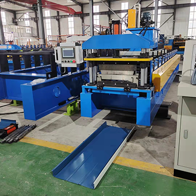 Standing seam panel roll forming machine