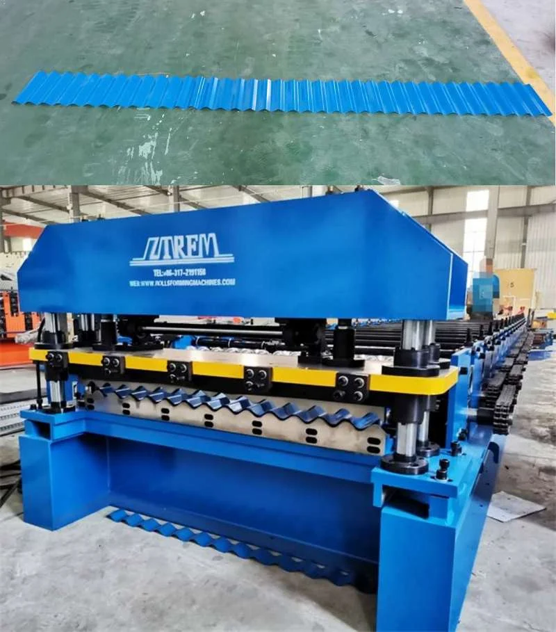 Corrugated roof tile roll forming machine