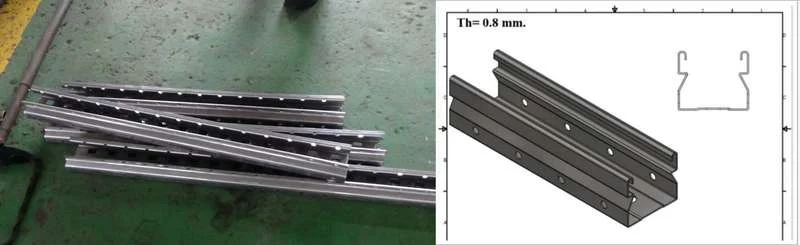 Upright roll forming machine